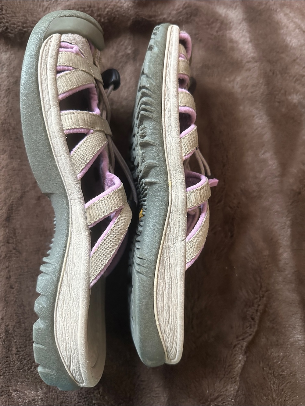 Keen Whisper Tan and Purple Outdoor Sandals Sz 6.5 - Picture 4 of 11